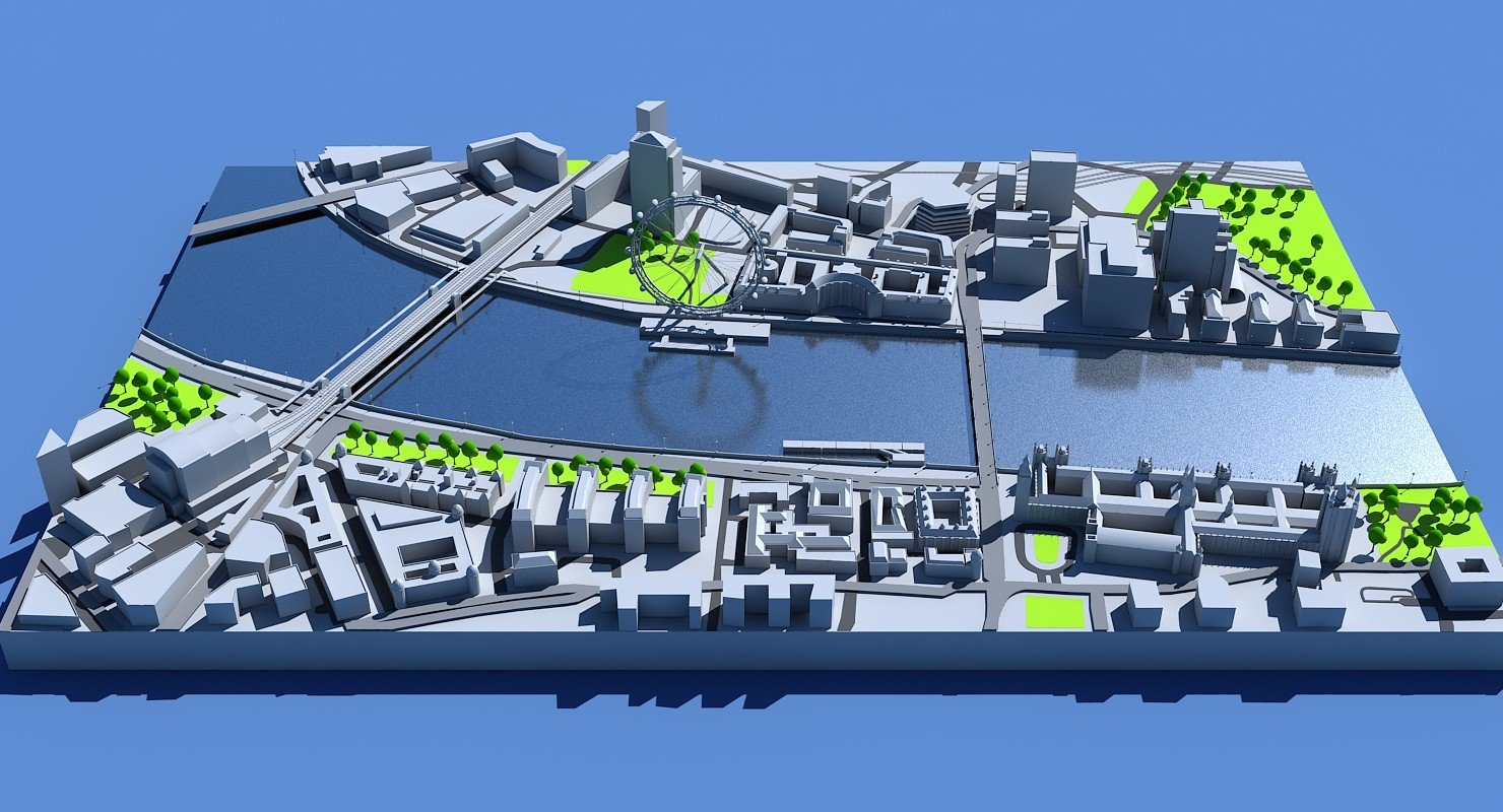 ArtStation - 3D London Map | Resources